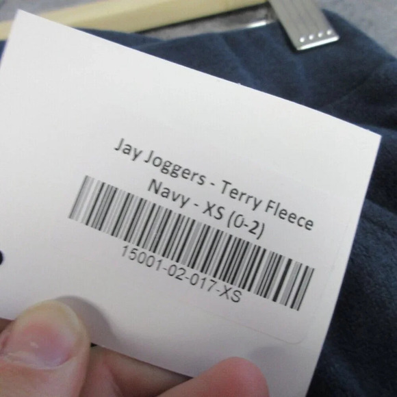 Dudley Stephens Women's Terry Fleece Jay Joggers Activewear Pants Navy XS 248 - Picture 4 of 14